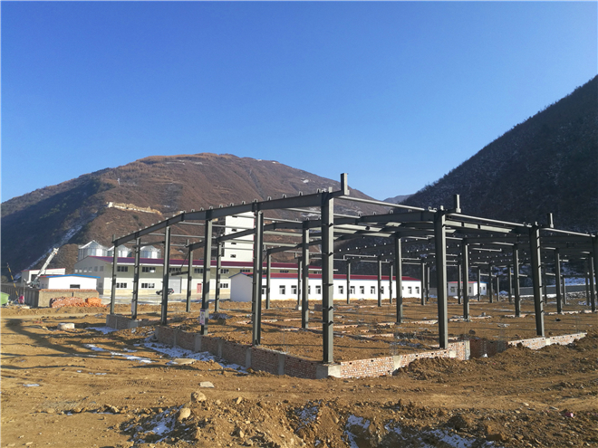 甘肅宕昌鋼結構廠房